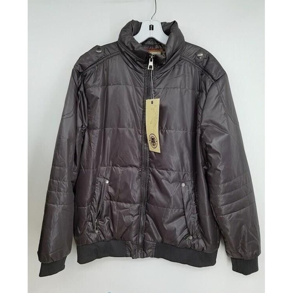 Platini Men's Brown Bomber Jacket (Medium) NWT